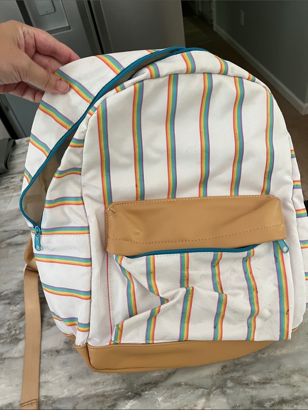 Moriah Elizabeth full size rainbow backpack